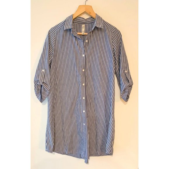 Button Down Striped Dress Shirt - Picture 1 of 4